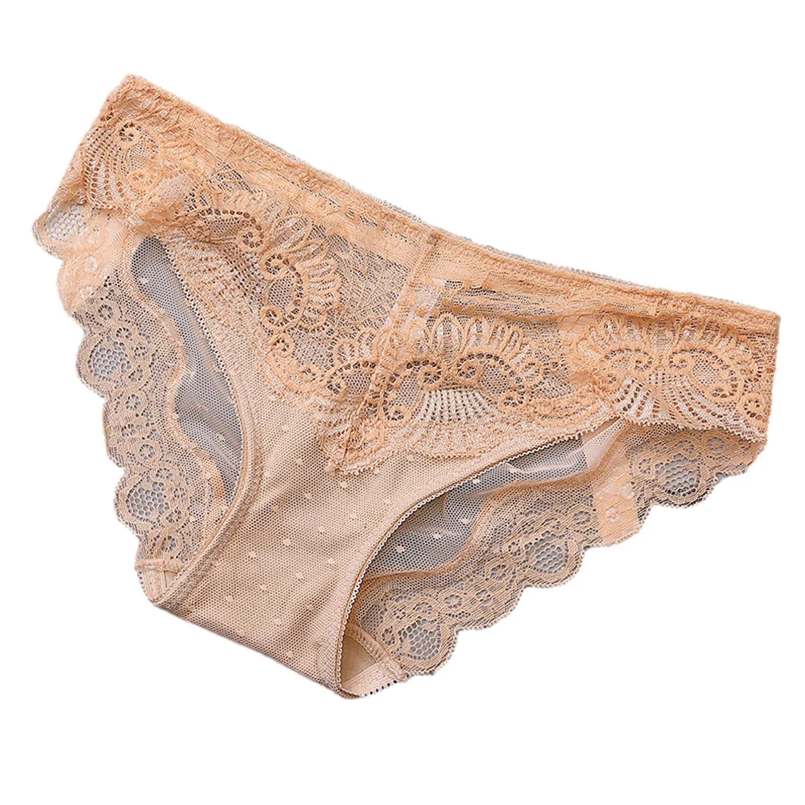 Lace Transparent Women's Underwear Sexy Fashion Breathable Panties Lingerie Soild Low Waist Briefs Underpanties Трусики Женские