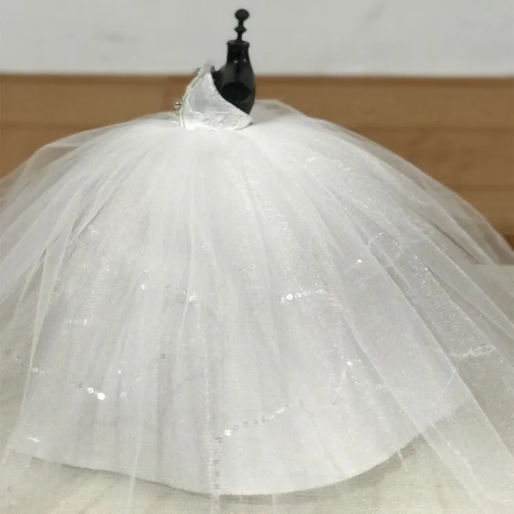 Fashion Handmade Wedding Dresses for Barbie Princess 1/6 Doll Clothes Gown Evening Dress Clothing Dolls Accessories