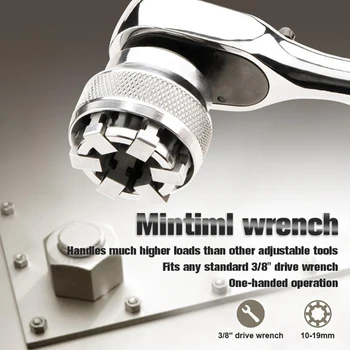 

Multi-Function Wrench Adaptive All-Fitting Multi Drill Attachment Socket Chromium Molybdenum Steel Wrench Hand Tools