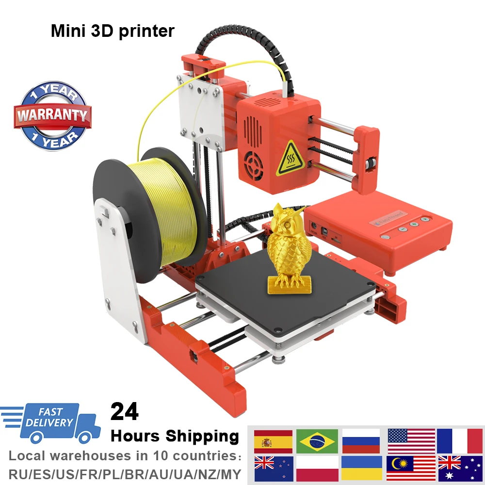 

3D Printer Mini Desktop Printers Children Education FDM Printing DIY Designer Model Toy Easy Use Impresora 3d Small 3D-Printer