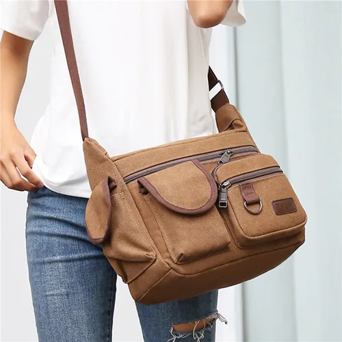 남자 캔버스 숄더 가방 캐주얼 토트 여행 남자 Crossbody 가방 럭셔리 메신저 가방 패션 고품질 핸드백 6