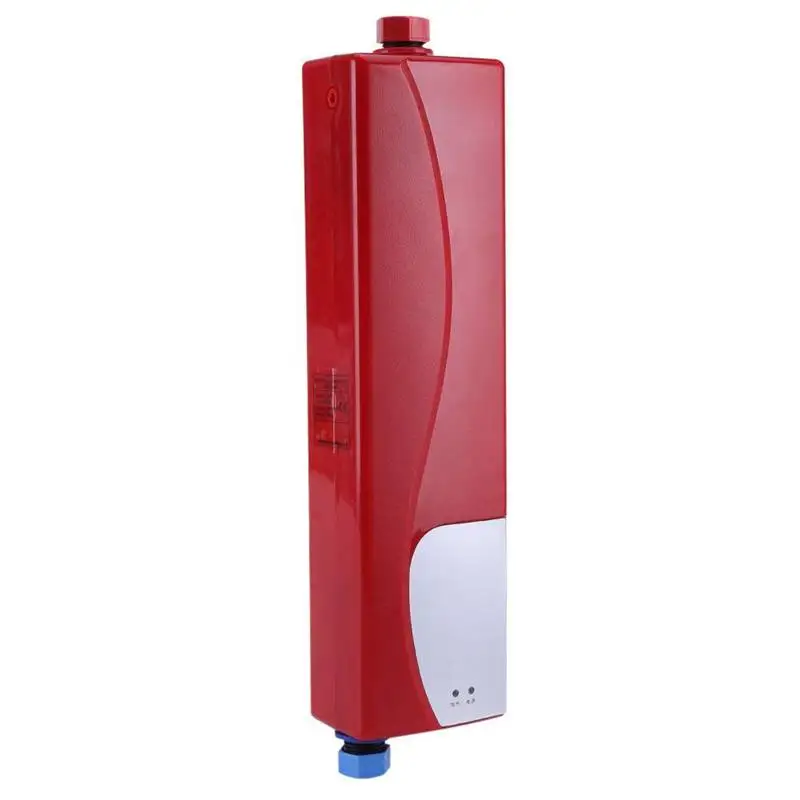 

ABRA-3000 W Electronic Mini Water Heater, Without Tank, With Air Valve, 220 V, With EU Plug, For Home, Kitchen, Bath, Red, Socia