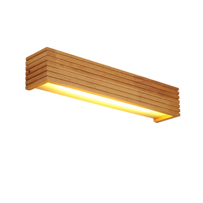 Led Wall Lamp Oak Wooden Wall Lamps Bedroom Bed Lamp Bathroom Home Wall Sconce Solid Wood Wall Light Fixtures led wall lamp wall light