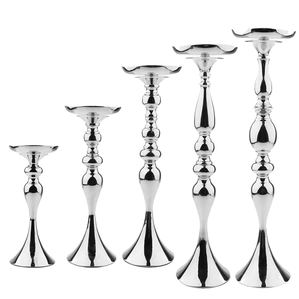Pillar Church Metal Candle Holder Stick Stand Banquet Tabletop Centerpieces Wedding Event Central Main Road Flower Vase Rack