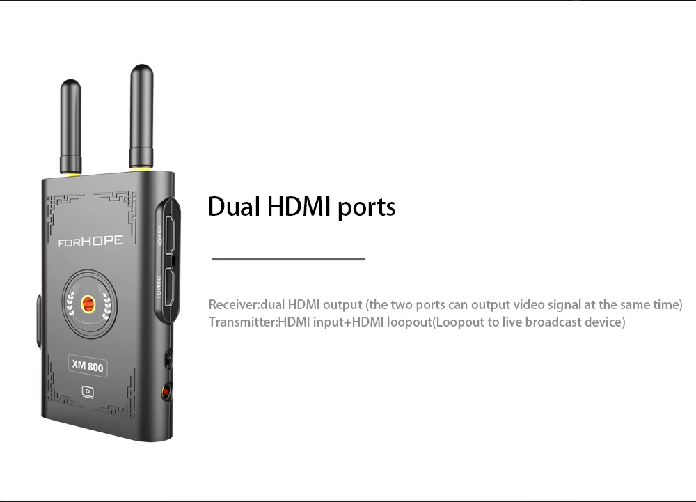 XM800 800ft Беспроводная система передачи аудио связь HDMI планшетный телефон Мониторинг для камеры фотостудии фотографии