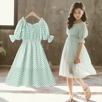 

Girls Summer Dress Children Chiffon Dresses Girl Princess Dress Kids Children's Party Clothing Casual Beach Sundress 2020 New