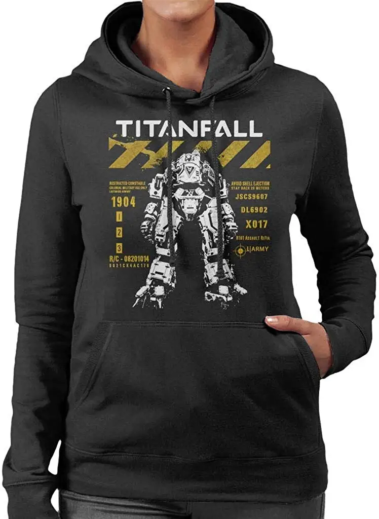 Titanfall робот Женская толстовка с капюшоном Унисекс Мужская Женская толстовка с капюшоном