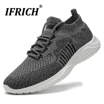 

Men's Running Lightweight Breathable Sports Shoes Athletic Air Mesh Slip on Walking Shoes Sock Sneakers Loafers Run Shoe Jogging