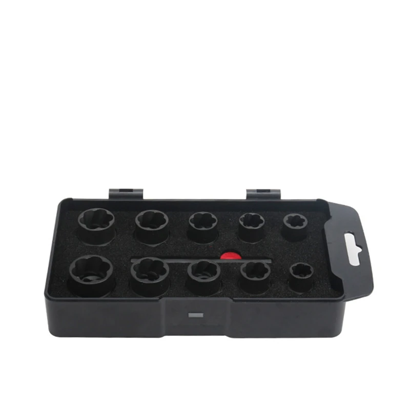 

11pc Twist Socket Set 3/8" & 1/2" Dr. Damaged Lock Lug Nut Removal Socket Tools