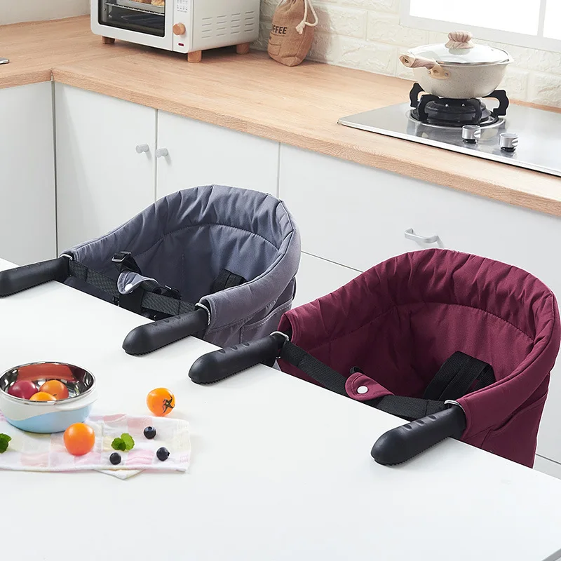 PROD 1005002648568378 Portable Baby Highchair Children Foldable Feeding
Chair Seat Booster Safety Belt Dinning Hook-on Chair Harness Lunch
Cushion