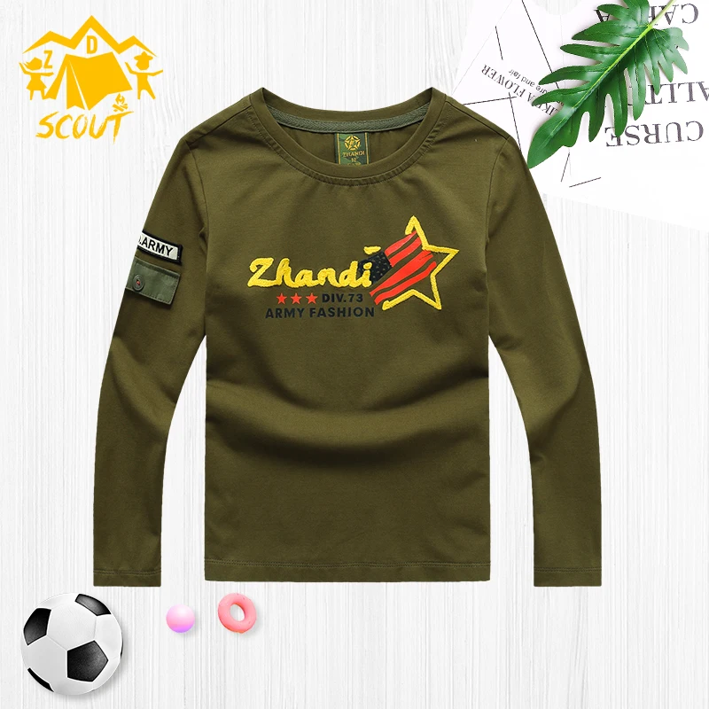 Children's Long Sleeve T-Shirt Tops Kids Big Child Autumn and Winter Undershirt