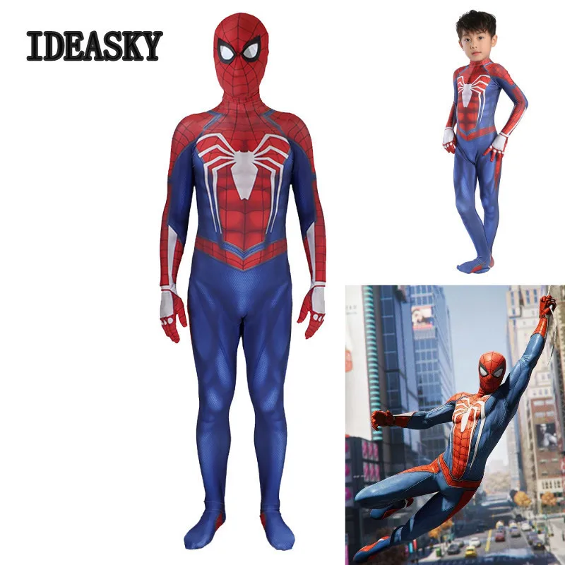 Костюм на Хэллоуин для детей Человек паук ps4 insomniac игровой костюм косплея