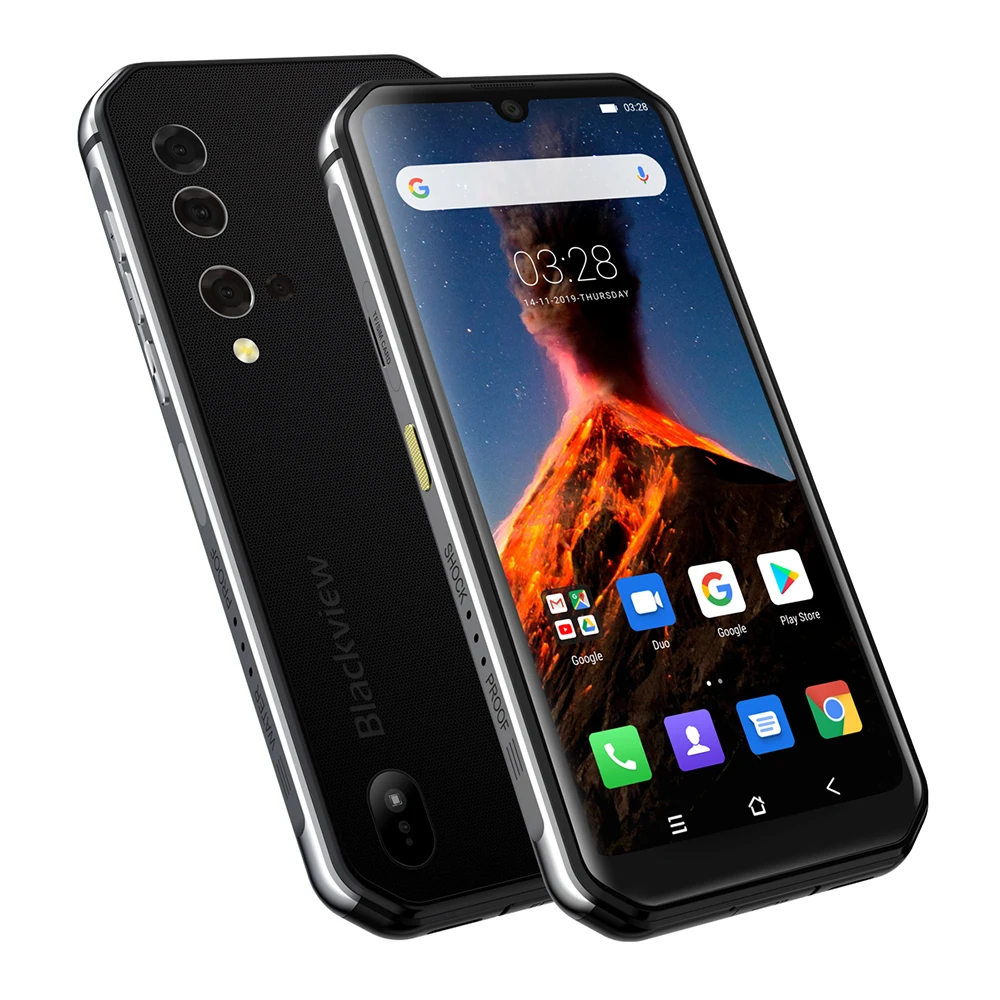 Blackview 90 New Used Phone,BV9900 Helio P90 Octa Core 8GB+256GB,IP68 Rugged Mobile Phone 48MP Quad Rear Camera NFC Smartphone 5