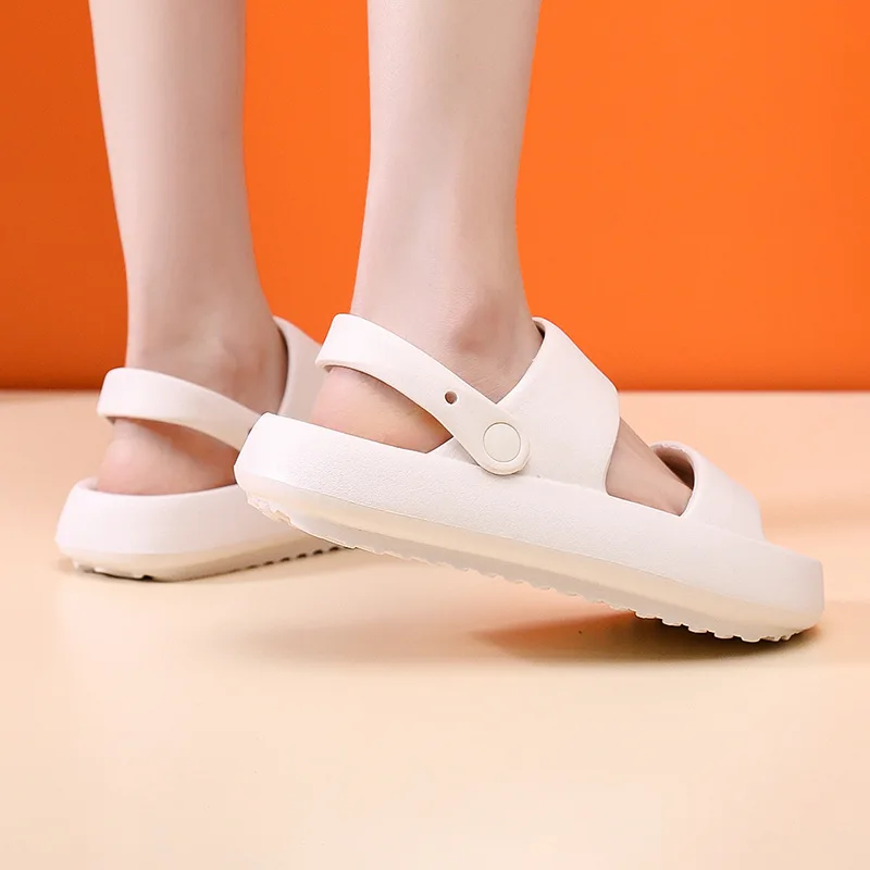 Women Platform Slippers Soft EVA Indoor Summer Shoes Lovers Beach Slides 2 Way Wear Female Male Fashion Sandals Dropshipping 5