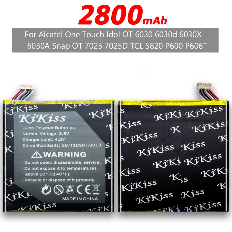 Бесплатный инструмент 2800 мАч TLP018B2 для Alcatel 7024 7024W 7025 7025D 6030 6030A 6030X 6030D Для TCL S820 P606 P606T