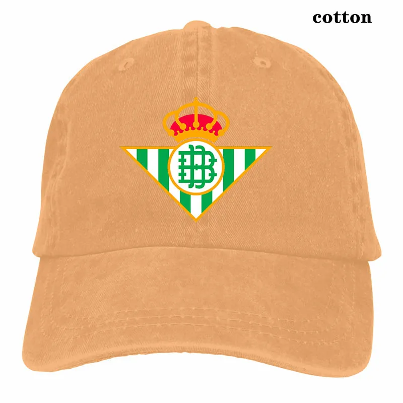 Бейсболка с логотипом Betis для мужчин и женщин, модная Регулируемая Кепка - Color: 3-Natural