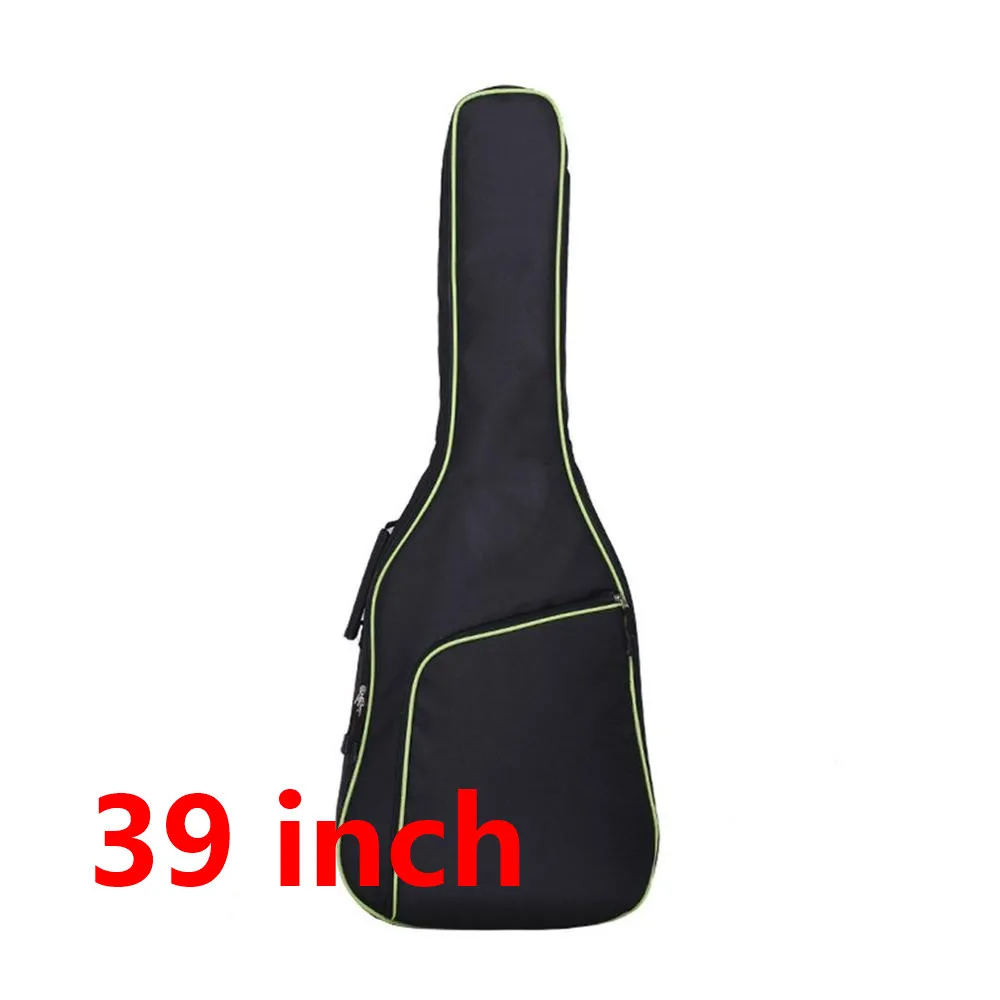 Green 39inch Утолщенная народная гитара сумка на двух ремнях ремень сумка для гитары дышащая оксфордская ткань 10 мм мягкая гитара сумка - Цвет: Green 39inch