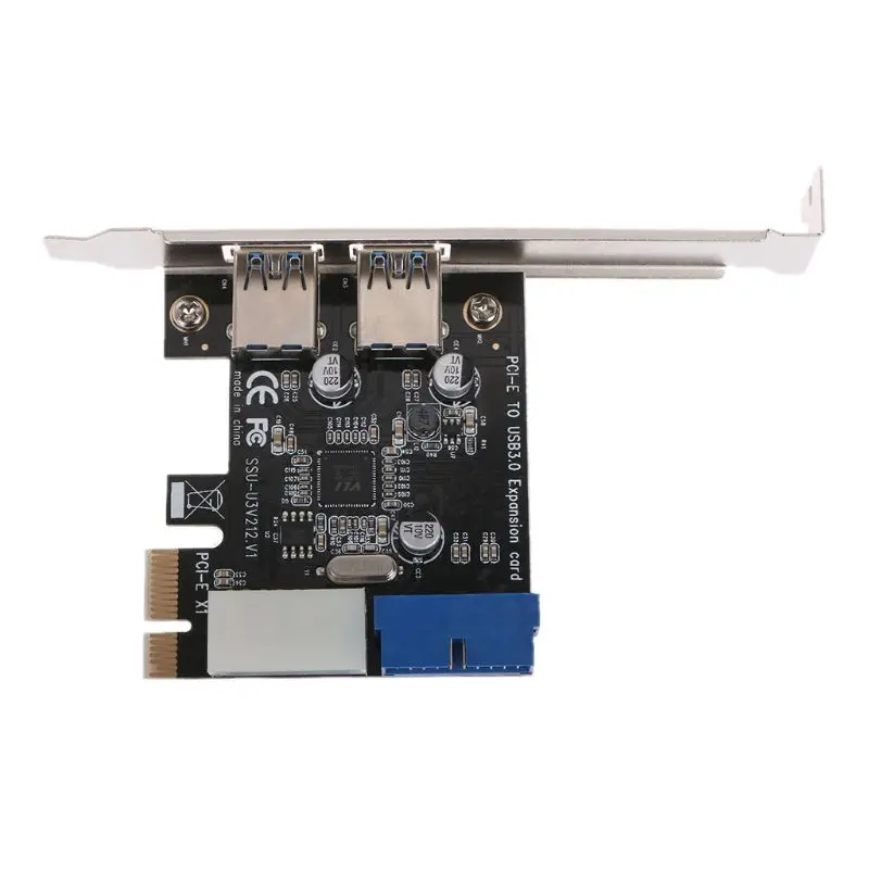 

2 Ports PCI Express USB 3.0 Front Panel with Control Card Adapter 4-Pin & 20 Pin