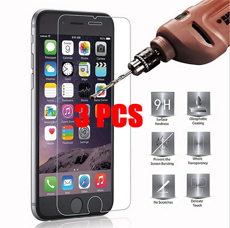 Стекло с полным покрытием для iPhone X XS Max XR 12 Mini закаленное стекло 7 8 6 6s Plus 5 5S SE 11 Pro