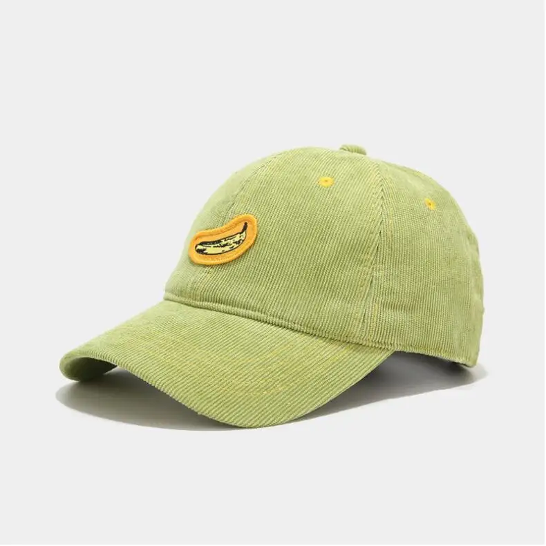 Высококачественная бейсбольная кепка с бананом, Вельветовая Кепка для папы, бейсбольная кепка для мужчин и женщин, Кепка с козырьком, повседневная Кепка