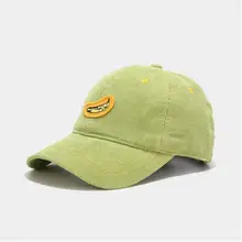 Высококачественная бейсбольная кепка с бананом, Вельветовая Кепка для папы, бейсбольная кепка для мужчин и женщин, Кепка с козырьком, повседневная Кепка