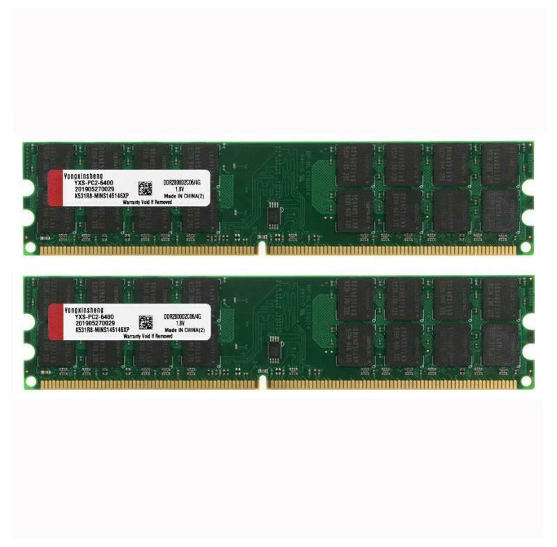 8gb kit 2x 4gb PC2 6400 DDR2 800MHZ ram 1.8v sdram da memória do desktop de 240pin amd apenas para amd não para o sistema intel|RAM| - AliExpress