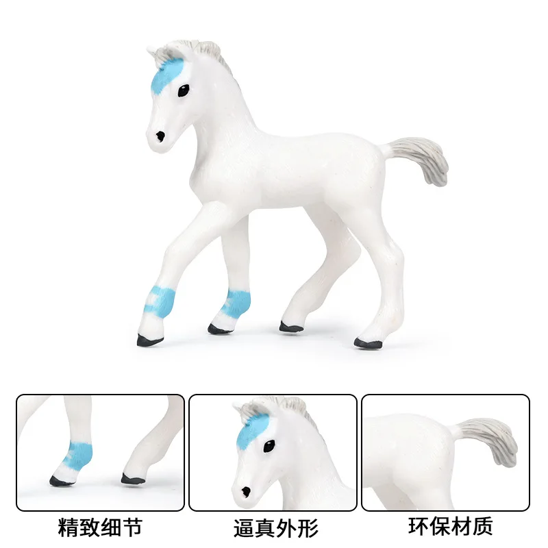 

Toy Animals Solid Model Wild Animal Model Maxima Ranch Farm Foal Little Horses Decoration