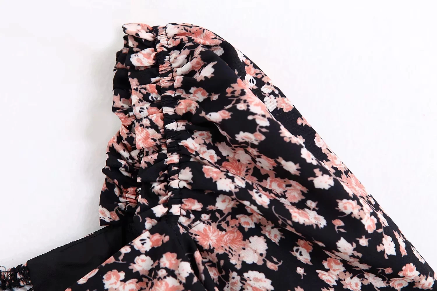 Увядшие Англия Винтаж Цветочный Эластичный квадратный воротник blusas mujer de moda кимоно блузка женские топы и блузки