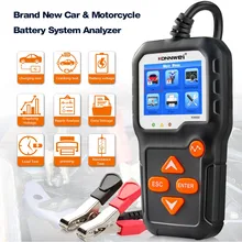 

KW650 6V 12V Car Battery Tester CCA Battery Load Tester Automotive Battery System Analyzer 2000CCA Charging Cranking Test Tool