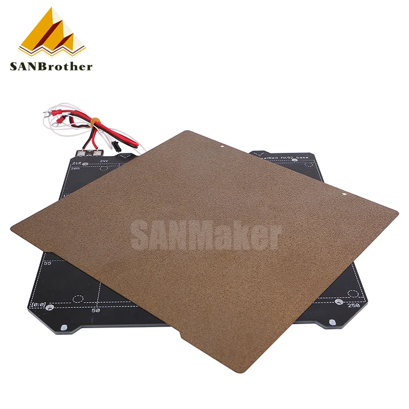 

I3 MK3/MK3S Magnetic Heated Bed MK52 24V Heatbed Kit With Spring Steel Sheet PEI Film For 3D Printer Prusa i3 Platform
