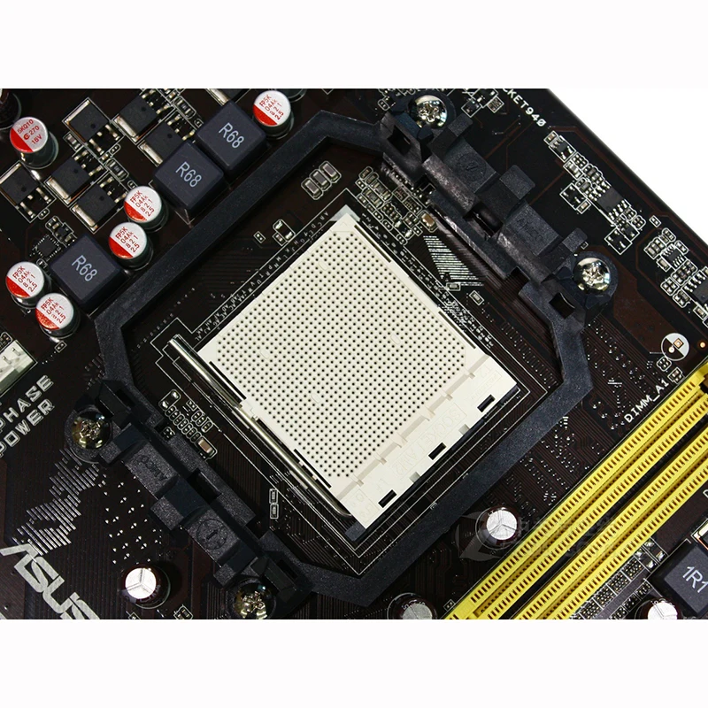 Для NVIDIA nForce 630A ASUS M2N68 PLUS для Socket Phenom II AM2/AM2+ материнская плата DDR2 8 ГБ SATA II USB 2,0 ATX используется материнская плата