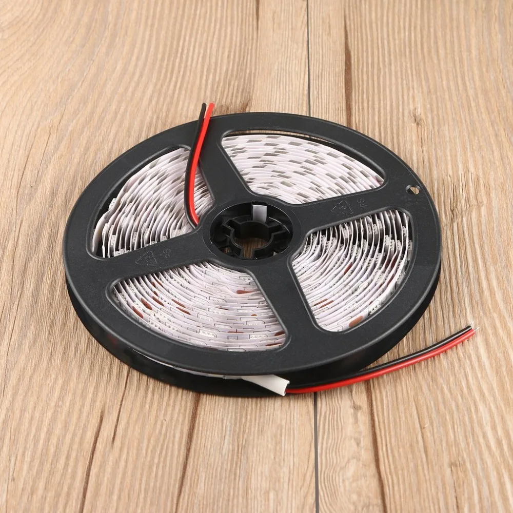 buy DC 12V 5M 16 Feet 5050 SMD Non Waterproof 300 LEDs Flexible Light LED Sticky Strip Cuttable Decoration Drop Shipping