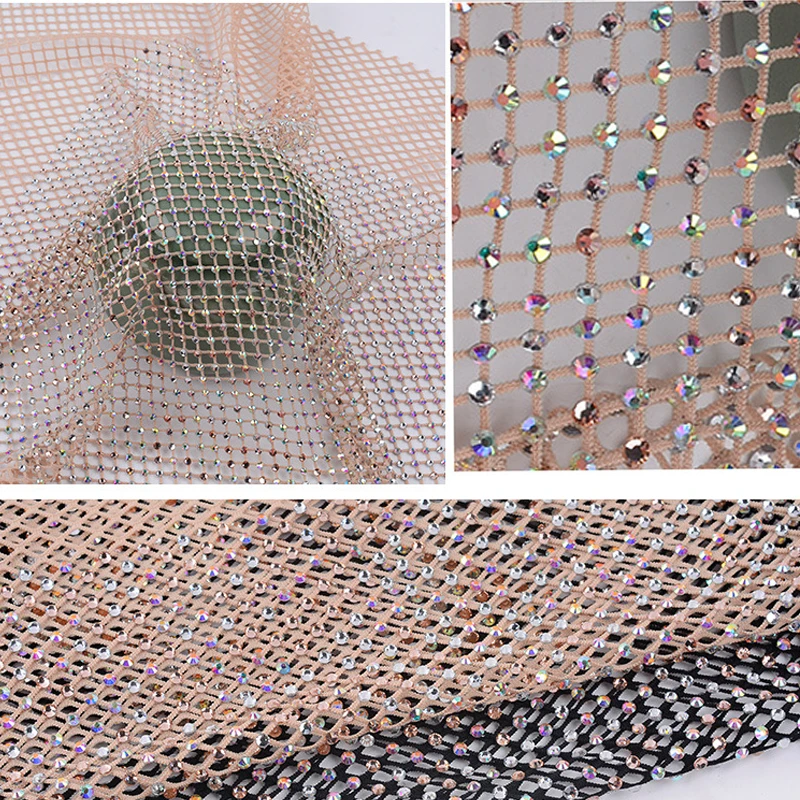 Стразы ткань сетка аппликация стеклянная Хрустальная лента искусственная стразы для платья одежды diy