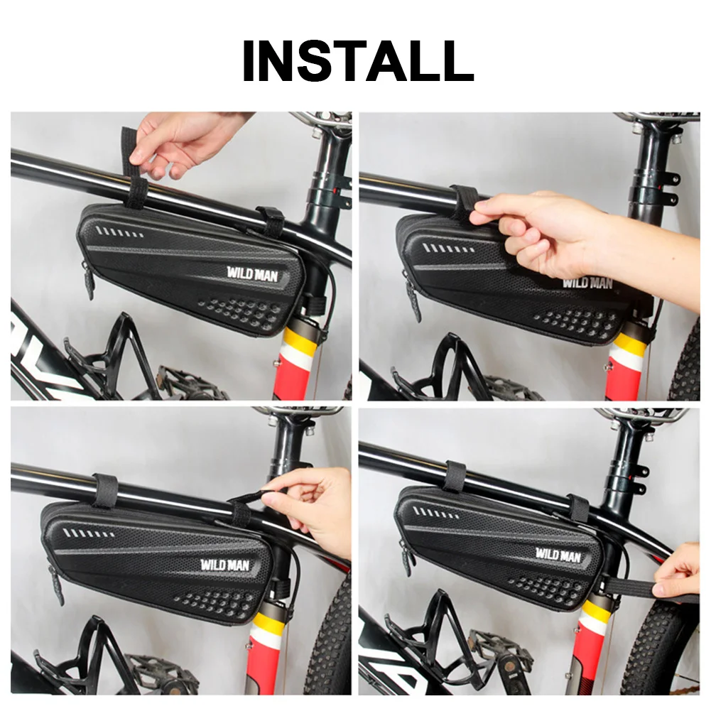 Hard Anti Shock Waterproof Equipment Outdoor Accessories Storage Riding For Phone Touch Screen Bicycle Bag Front Beam Men Women
