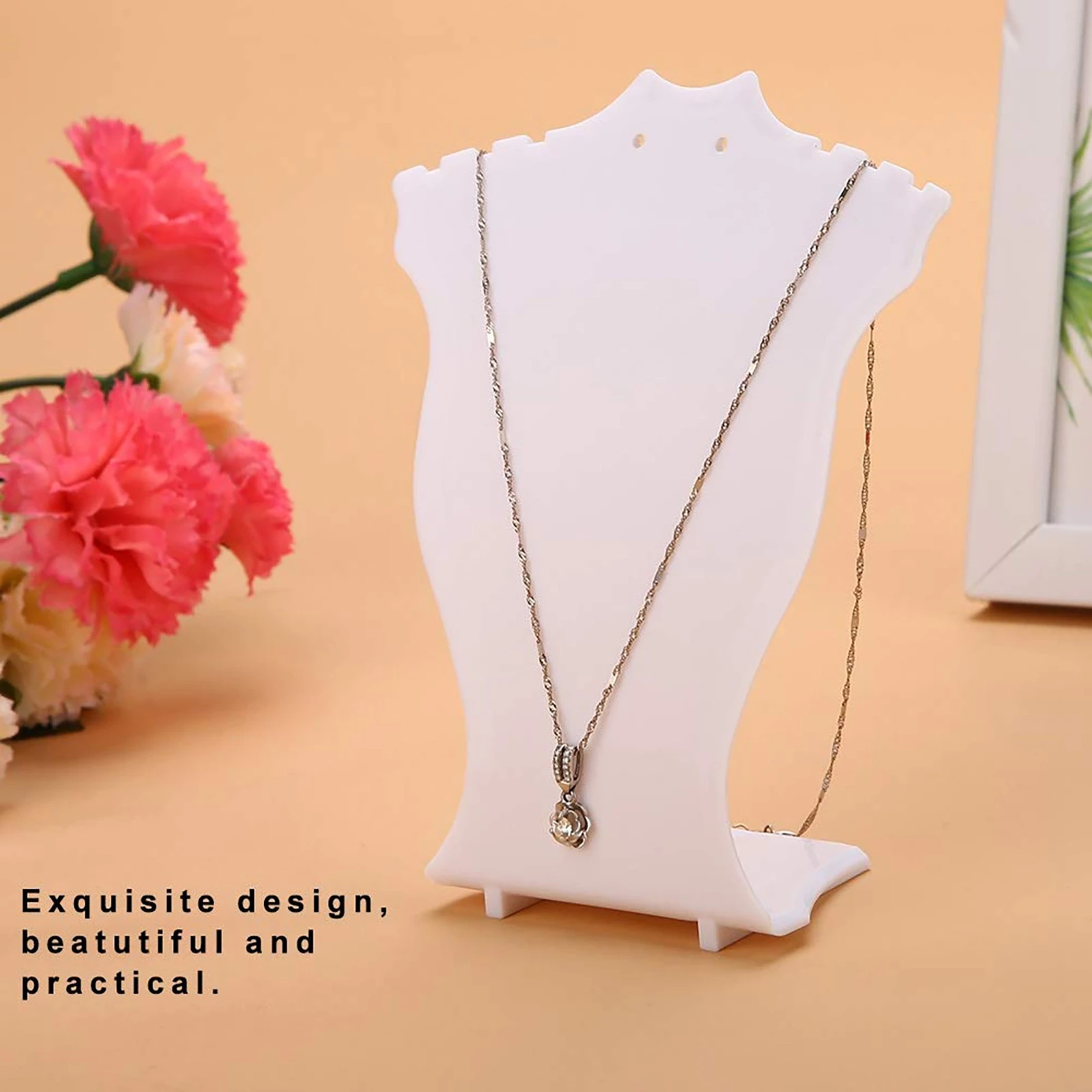 Soporte de exhibición para collar, colgante, cadena, joyería, busto, colgador de pendientes, estante de almacenamiento|Soportes estanterías de almacenamiento| - AliExpress