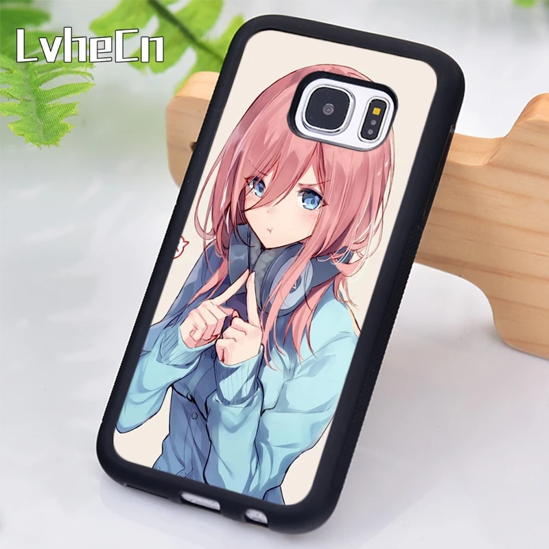 LvheCn Nakano miku Gotoubun no Hanayome pattern Phone Case For Samsung Galaxy S9 S8 S10 Plus Lite S6 S7 Edge S5 Note 5 8 9 10 |