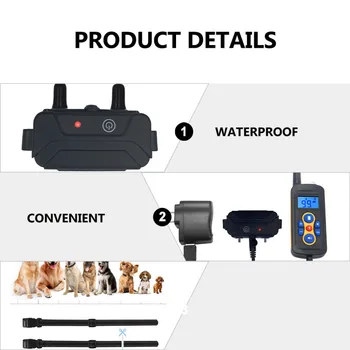 

Dog Training Collar Dog Shock Vibration Buzzer Training Collar US Plug