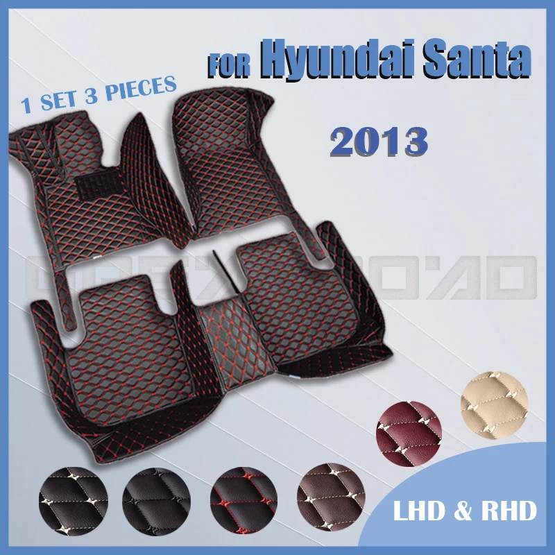 Car floor mats for Hyundai Santa Fe (FIVE SEAT) 2013 Custom auto foot