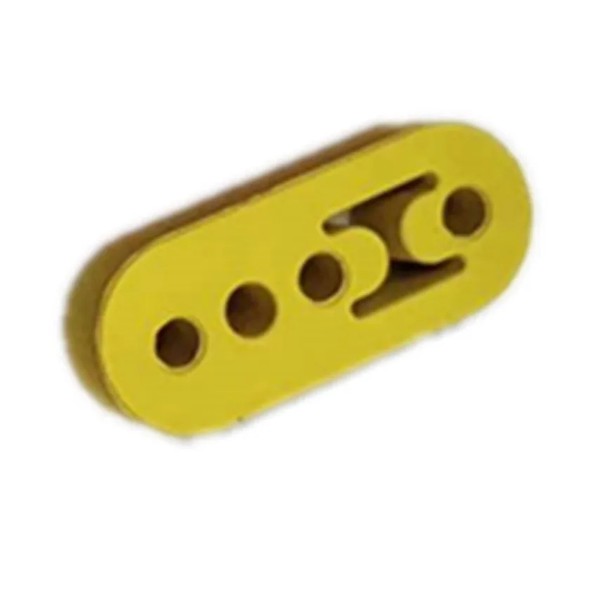 4 Holes YELLOW SPSLD Универсальный Автомобильный наконечник выхлопной трубы Крепление Вешалка резиновый кронштейн 2/4 отверстия Замена - Цвет: 4 Holes YELLOW