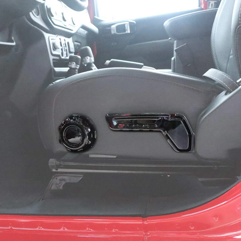 Автомобильный основной драйвер, регулировка спинки сиденья, декоративная круглая крышка для Jeep Wrangler JL ABS