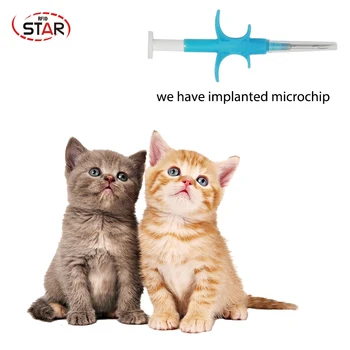 

40pcs FDX-B cat dog microchip animal syringe ID implant pet chip needle vet RFID injector PIT tag for aquaculture fish