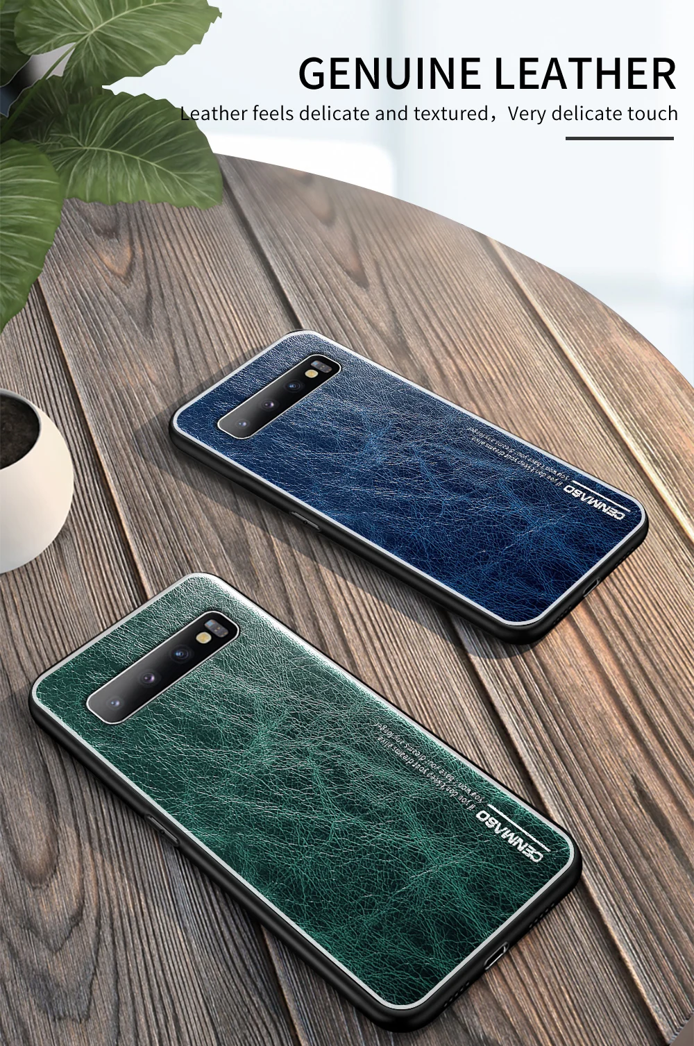 CENMASO чехол из натуральной кожи для samsung S10 чехол роскошный кожаный Ультра Тонкий Ретро Винтажный чехол для Galaxy S10 Plus Модный чехол