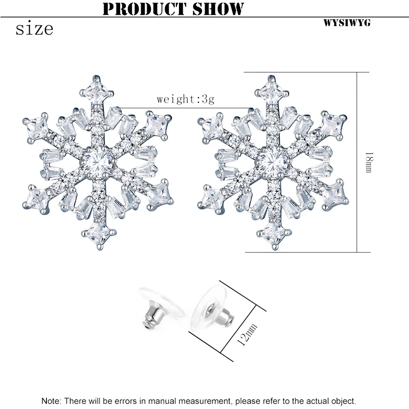 Новые модные женские серьги с кристаллами и цирконием, милые серьги в виде снежинок, ювелирные аксессуары для женщин и девушек, серьги для влюбленных, рождественские подарки