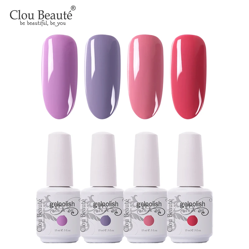 Clou Beaute набор Гель-лак УФ светодиодный лак для ногтей маникюр Vernis Полупостоянный Гибридный Гель-лак для ногтей впитывающий Гель-лак для ногтей - Цвет: 15MLZH38