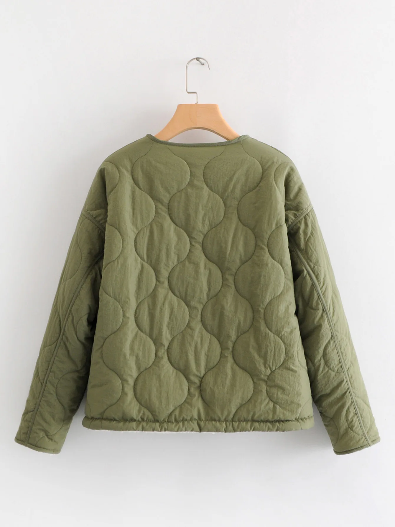 

2018 Western Style Autumn And Winter WOMEN'S Dress New Style Reversible Cotton-padded Clothes Women's Solid Color Small Cotton C