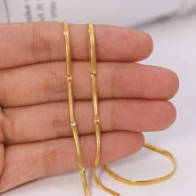 XP ジュエリー-(50 センチメートル × 2 ミリメートル) 20 インチエンボス小ヘビメンズ · レディース 24 18k 純粋なゴールドカラーファッションジュエリーニッケル Fr(China)