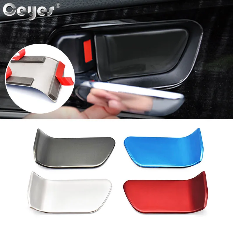 Ceyes 2pcs Car Styling Accessories Fit For Toyota Alphard Crown 2014 2015 2016 Auto Interior Door Handle Wrist Bowl Trim Sticker