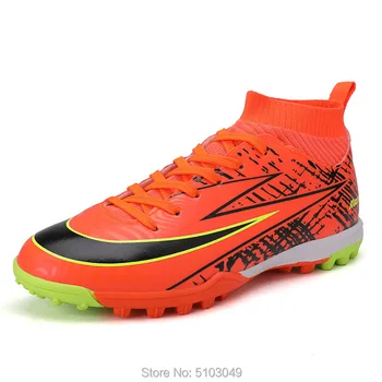

Outdoor Soccer Traing Boots For Men Women Hot Sale Mens Soccer Cleats High Ankle Football Shoes Long Spikes Soccer Shoes Kids