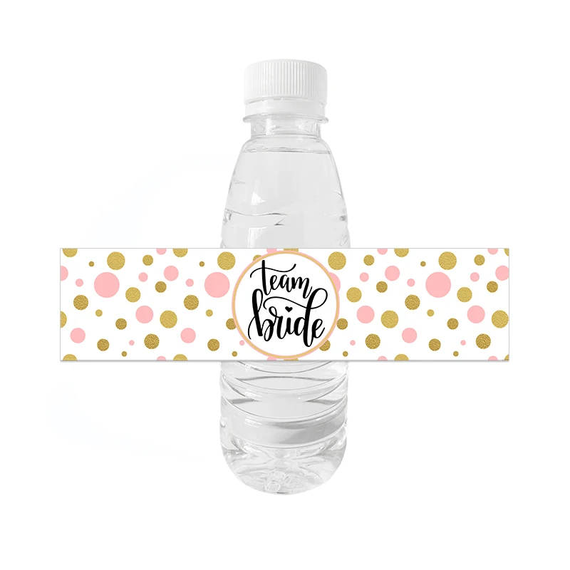Team Bride Party Bottle Stickers Water Bottle Labels Wedding DecorationBride To Be Hen Night Bachelorette Bridal Shower Party
