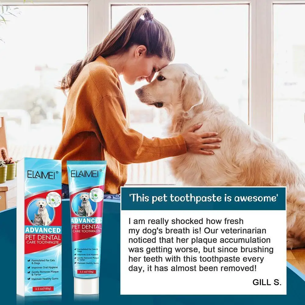 140g Dog Toothpaste Pet Toothpaste Toothpaste Dogtartar Plaque Cleaning